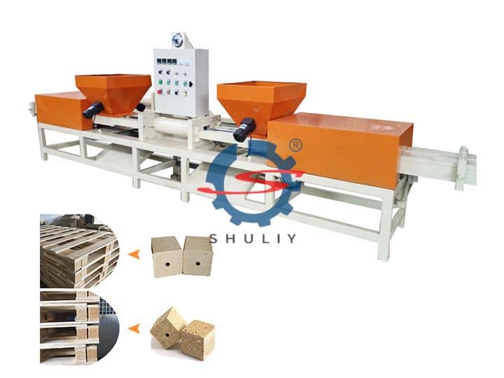 Wood Pallet Block Machine | Sawdust Blocks Extruder